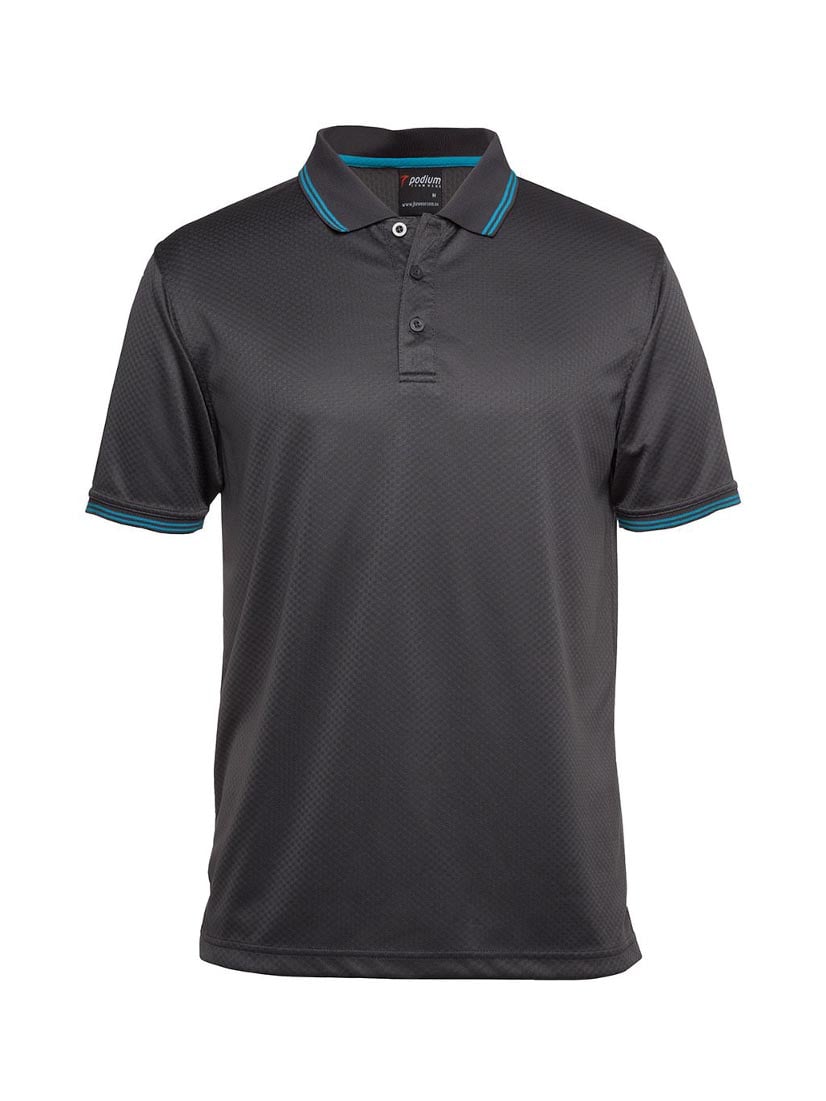 Podium Jacquard Contrast Polo