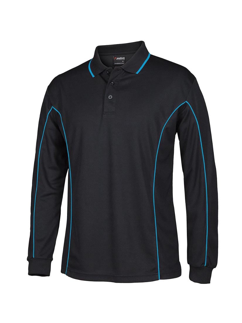 Podium Long Sleeve Piping Polo