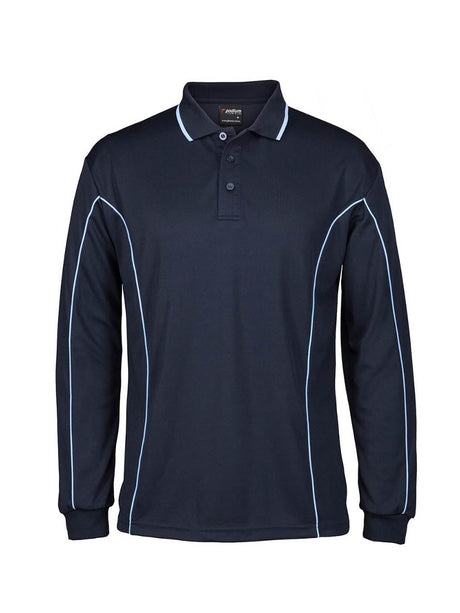 Podium Long Sleeve Piping Polo