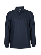 Podium L/S Waffle Pocket Polo