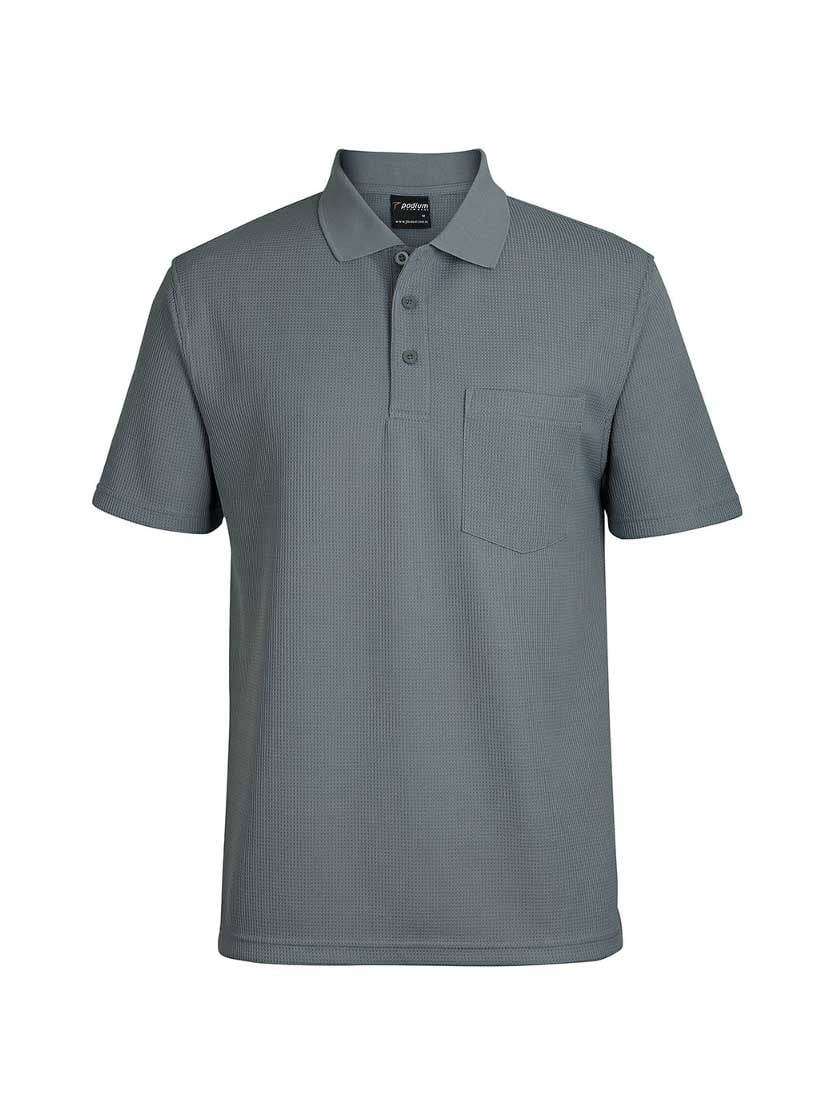 Podium Waffle Pocket Polo