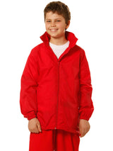 Kids Outdoor Spray Jacket with Hood in Pouch