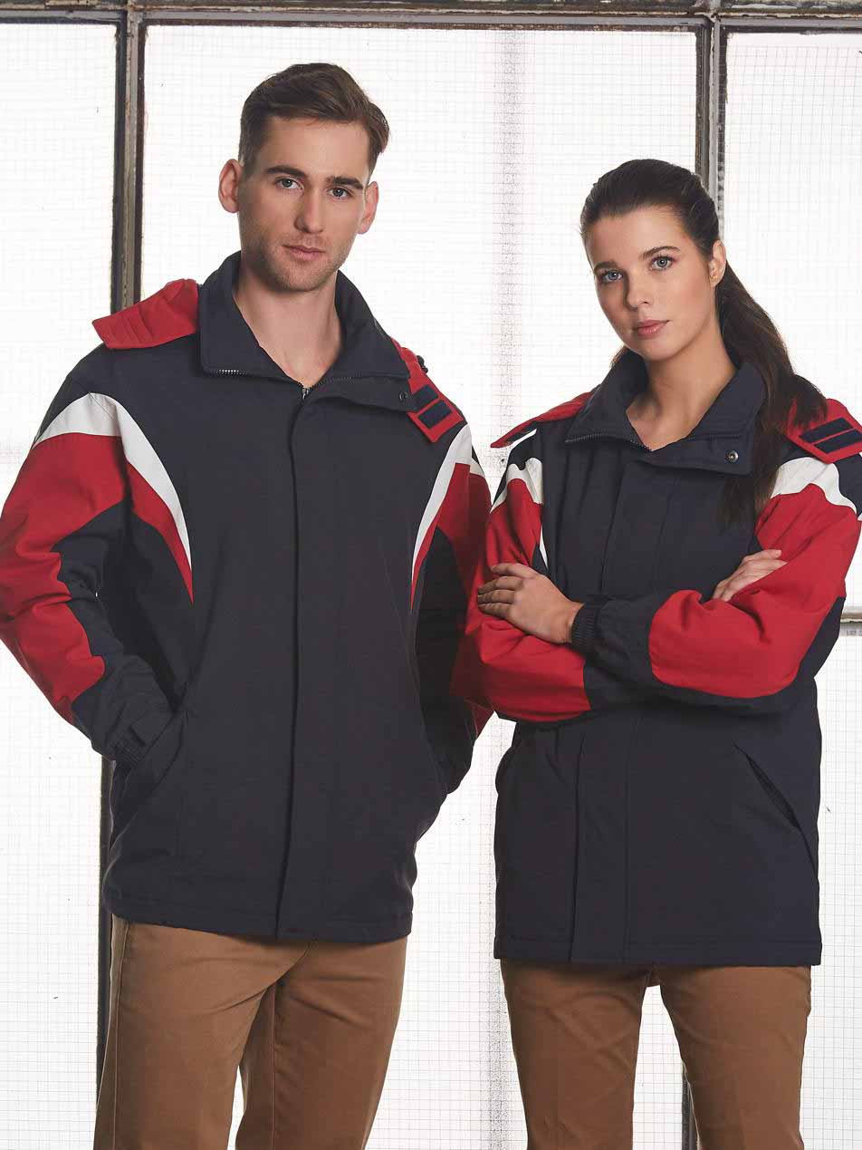 Unisex Tri-Colour Jacket with Hood