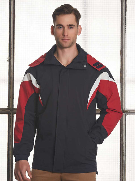 Unisex Tri-Colour Jacket with Hood