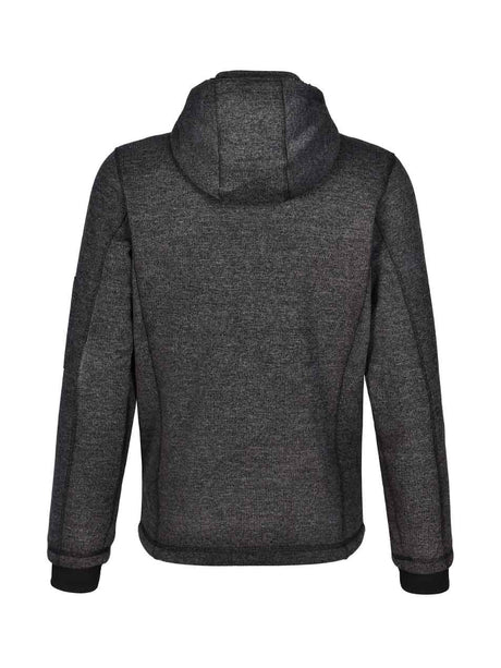 Mens Heather Bonded Coral Fleece Jacket with Hood