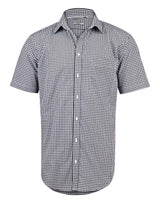 Mens Check Short Sleeve Shirt