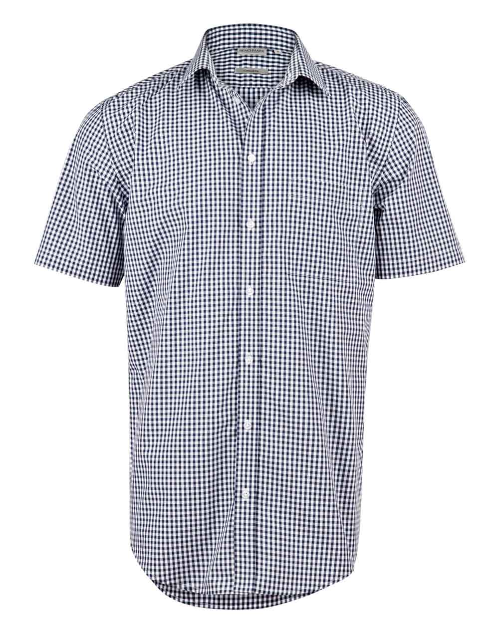 Mens Check Short Sleeve Shirt