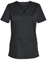 Ladies Solid Colour Short Sleeve Scrub Top