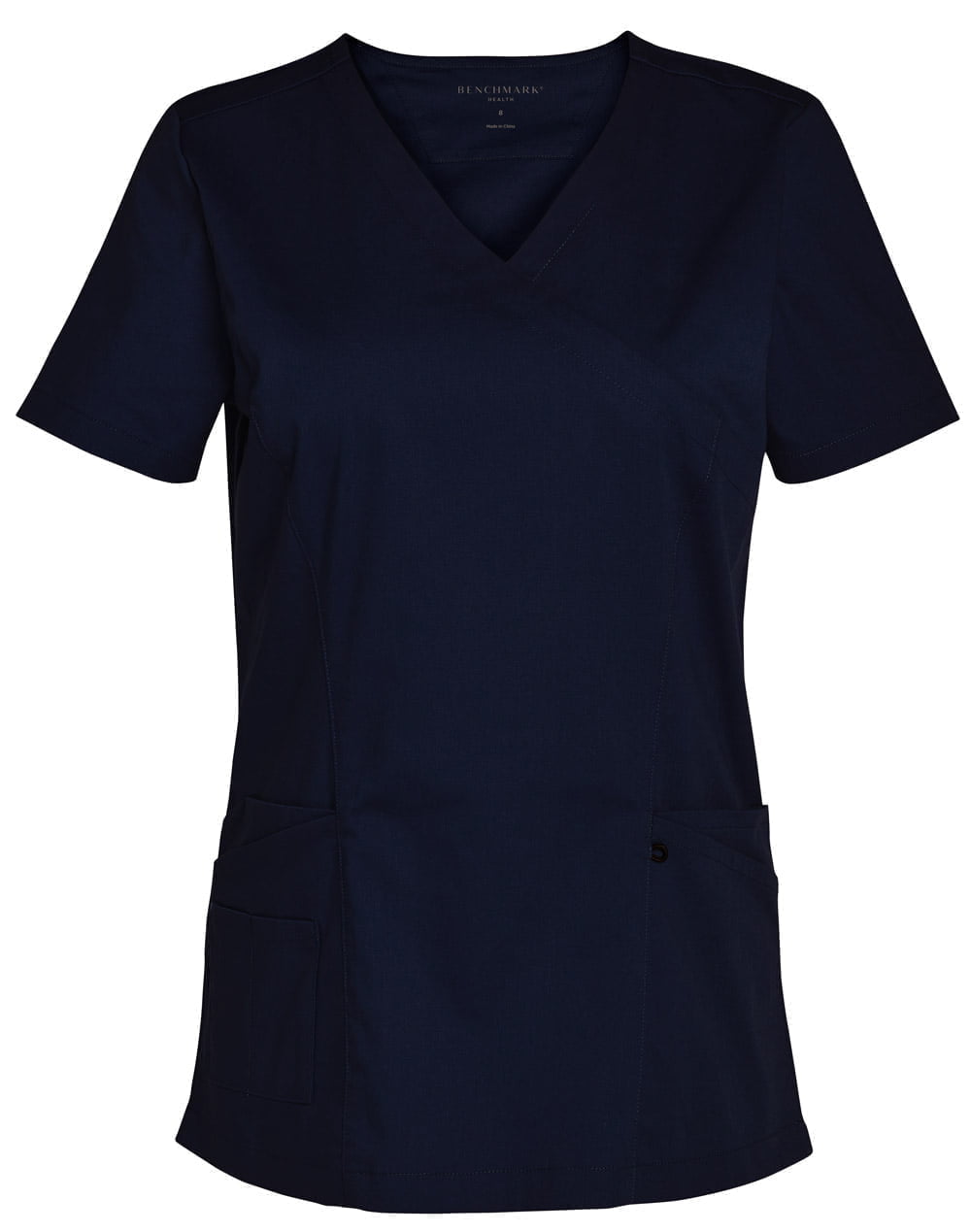 Ladies Solid Colour Short Sleeve Scrub Top