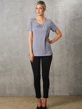 Ladies Julia Short Sleeve Knit Top