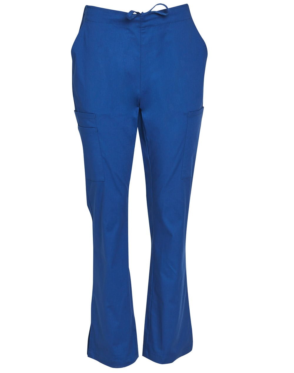 Ladies Semi-Elastic Waist Tie Solid Colour Scrub Pants