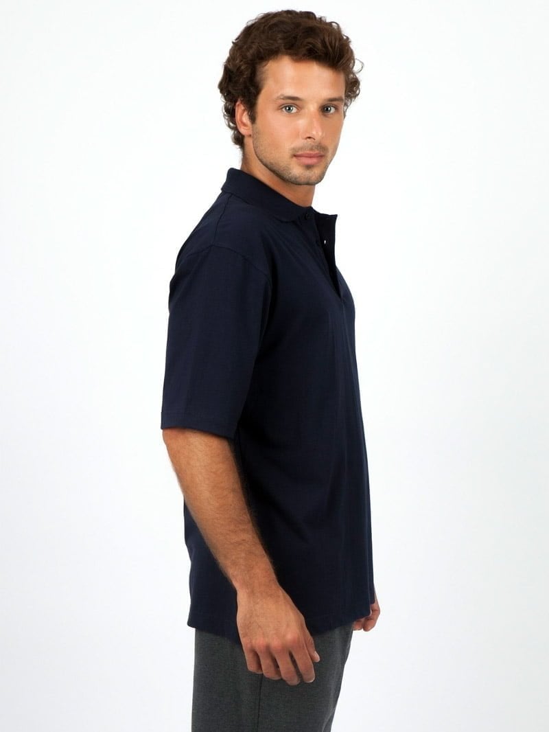 Mens 100% Cotton Jersey Polo