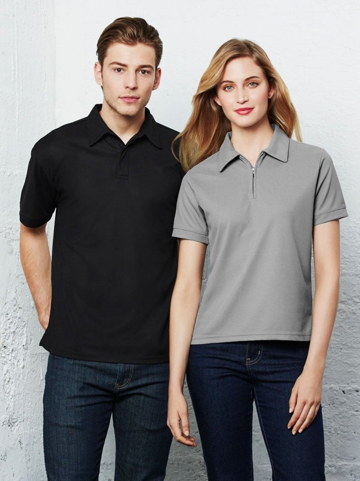 Mens Micro Waffle Polo