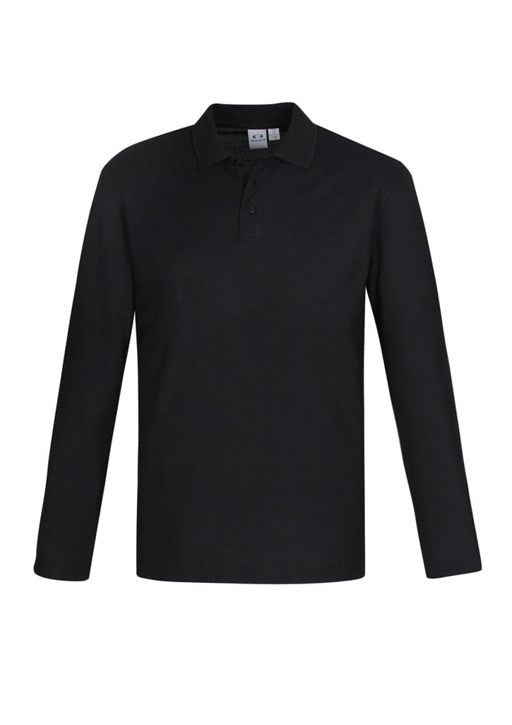 Mens Crew Long Sleeve Polo