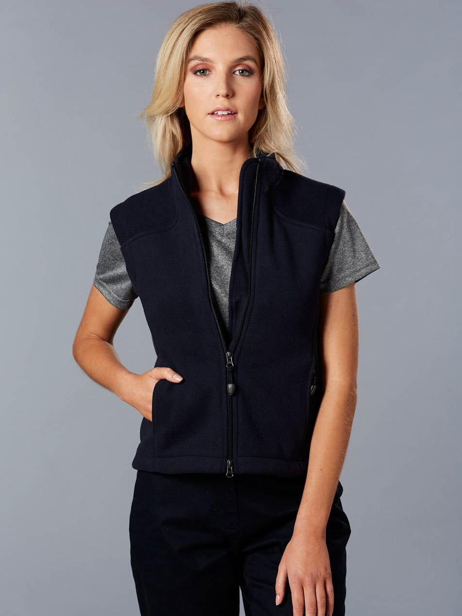 Ladies Bonded Polar Fleece Vest