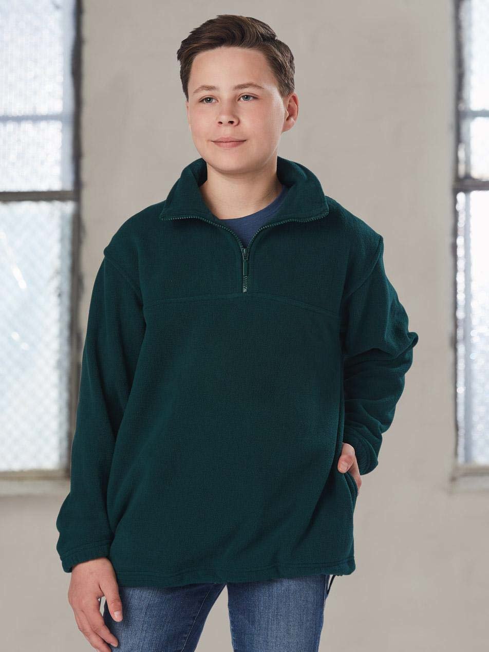 Kids Anti-Pill Polar Fleece Half-Zip Pullover