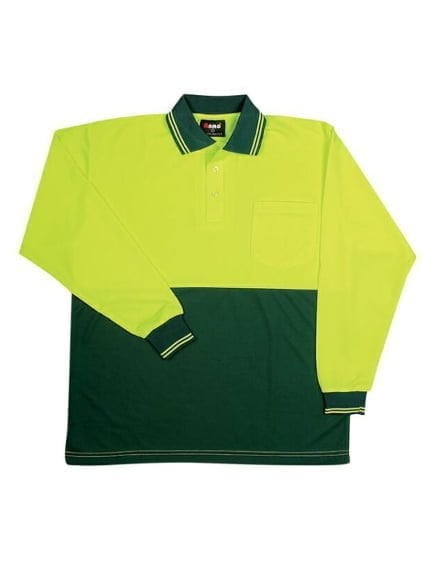 Safety Hi Vis Long Sleeve Polo