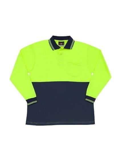 Safety Hi Vis Long Sleeve Polo