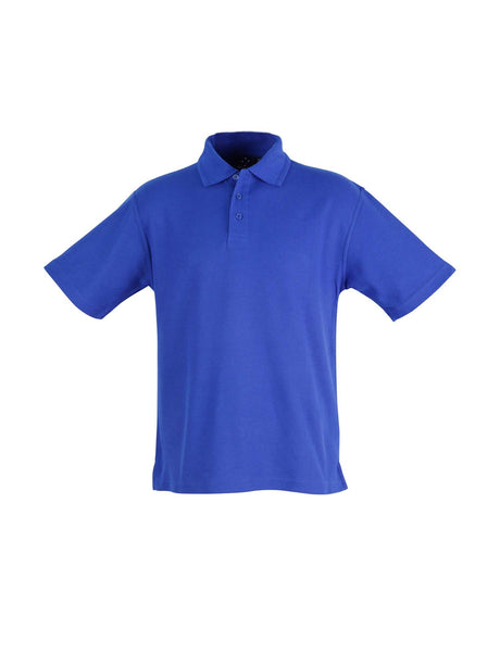 Kids Traditional Poly / Cotton Pique Knit Short Sleeve Polo