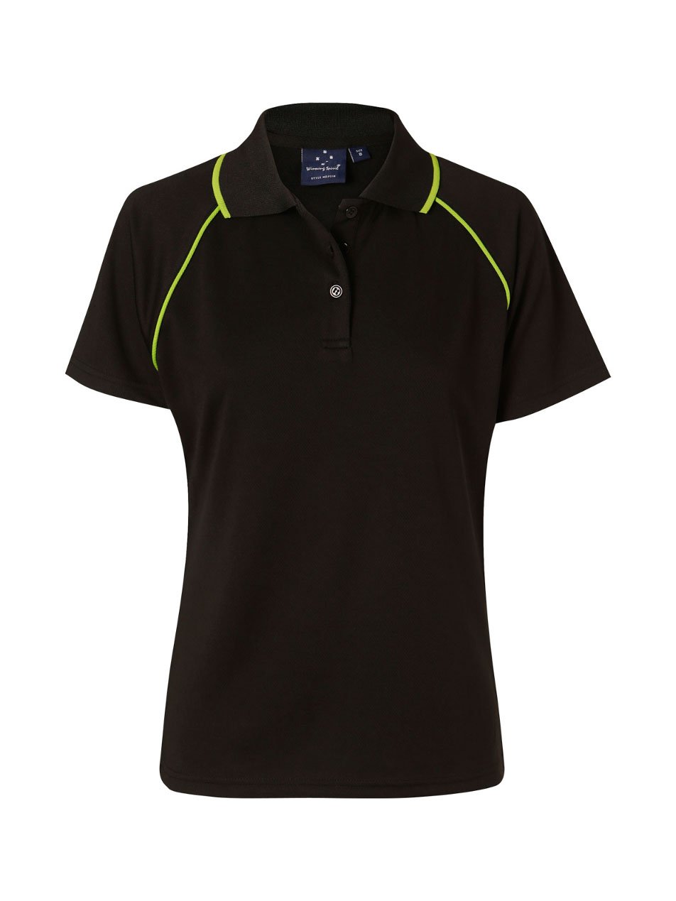 Ladies Champion CoolDry Contrast Short Sleeve Polo