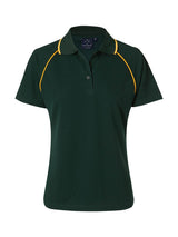 Ladies Champion CoolDry Contrast Short Sleeve Polo