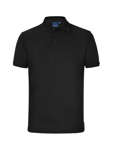 Mens Tight Pique Knit Short Sleeve Polo