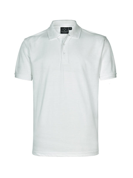 Mens Tight Pique Knit Short Sleeve Polo