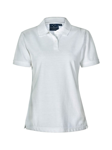 Ladies Tight Pique Knit Short Sleeve Polo