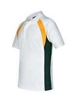 Mens Tri Sport CoolDry Tri-Colour COntrast Short Sleeve Polo