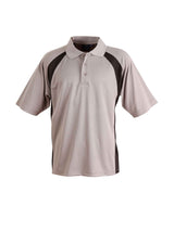 Mens Athens Sport CoolDry Micro-Mesh Contrast Short Sleeve Polo