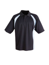 Mens Athens Sport CoolDry Micro-Mesh Contrast Short Sleeve Polo