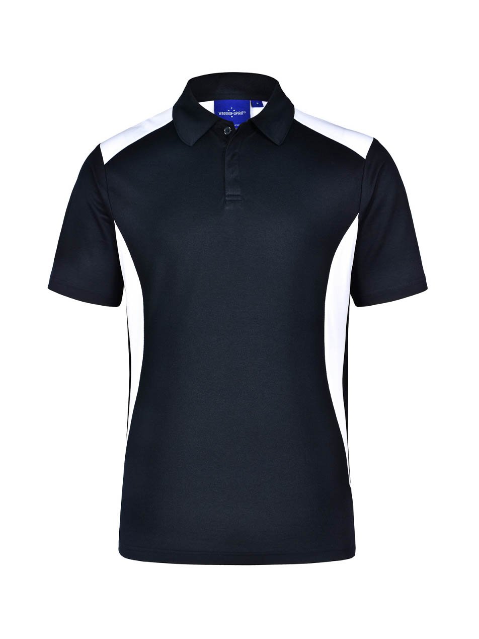 Mens Winner TrueDry Contrast Short Sleeve Polo