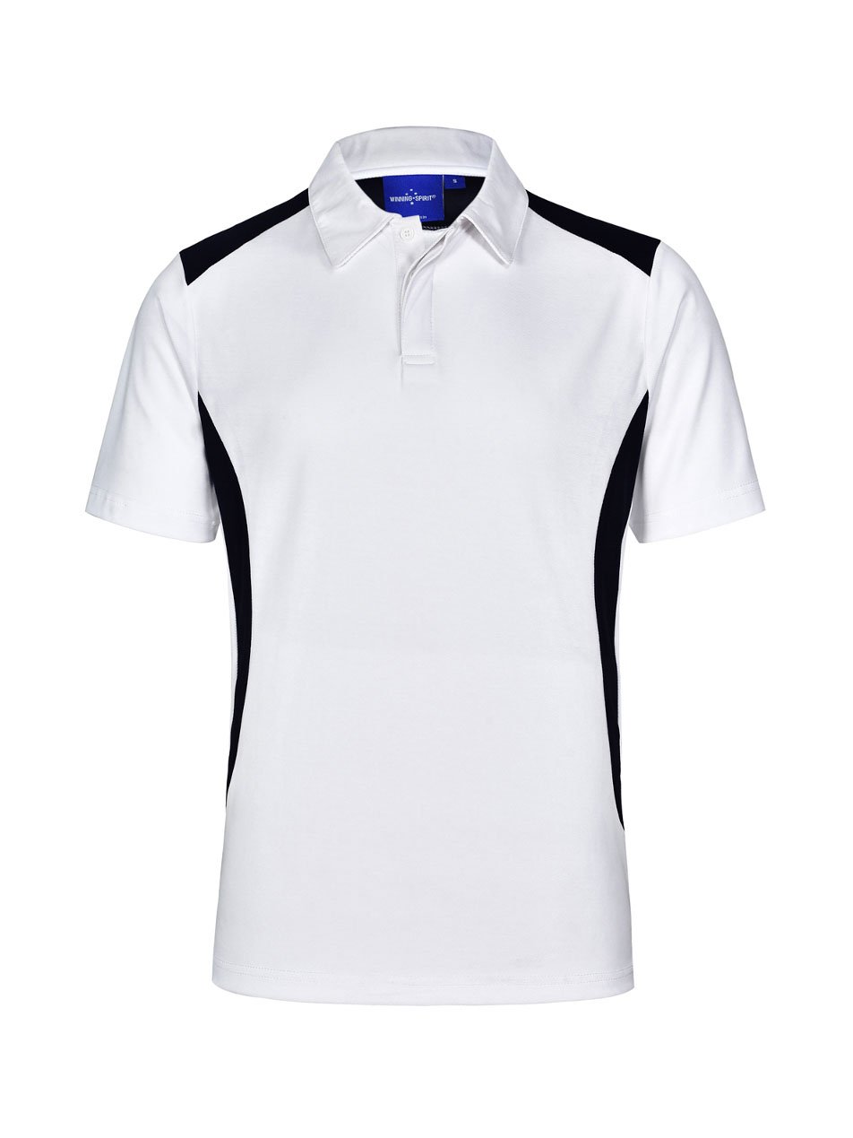 Mens Winner TrueDry Contrast Short Sleeve Polo