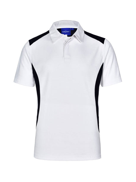 Mens Winner TrueDry Contrast Short Sleeve Polo