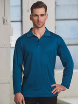 Mens Victory Plus TrueDry Long Sleeve Polo