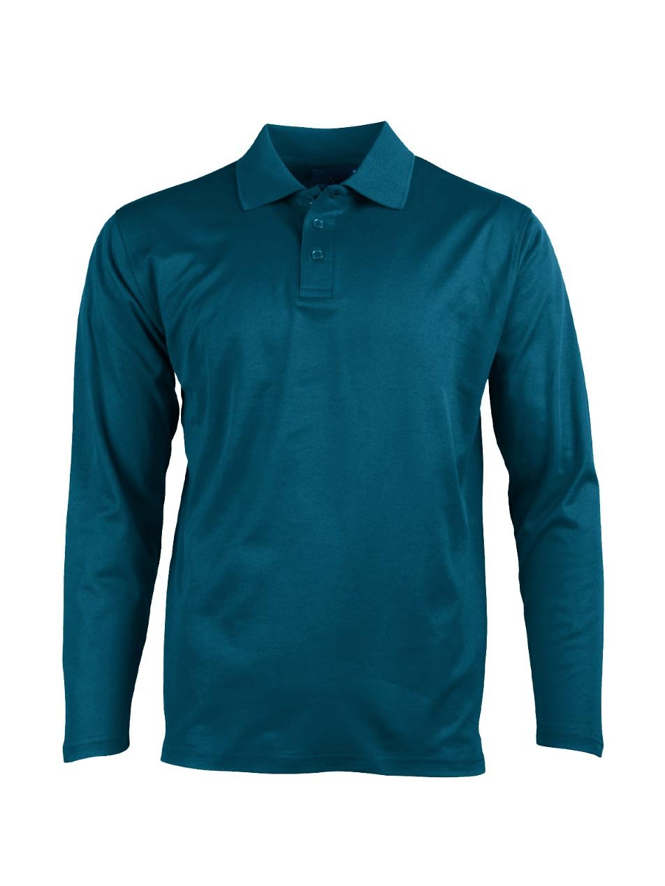 Mens Victory Plus TrueDry Long Sleeve Polo