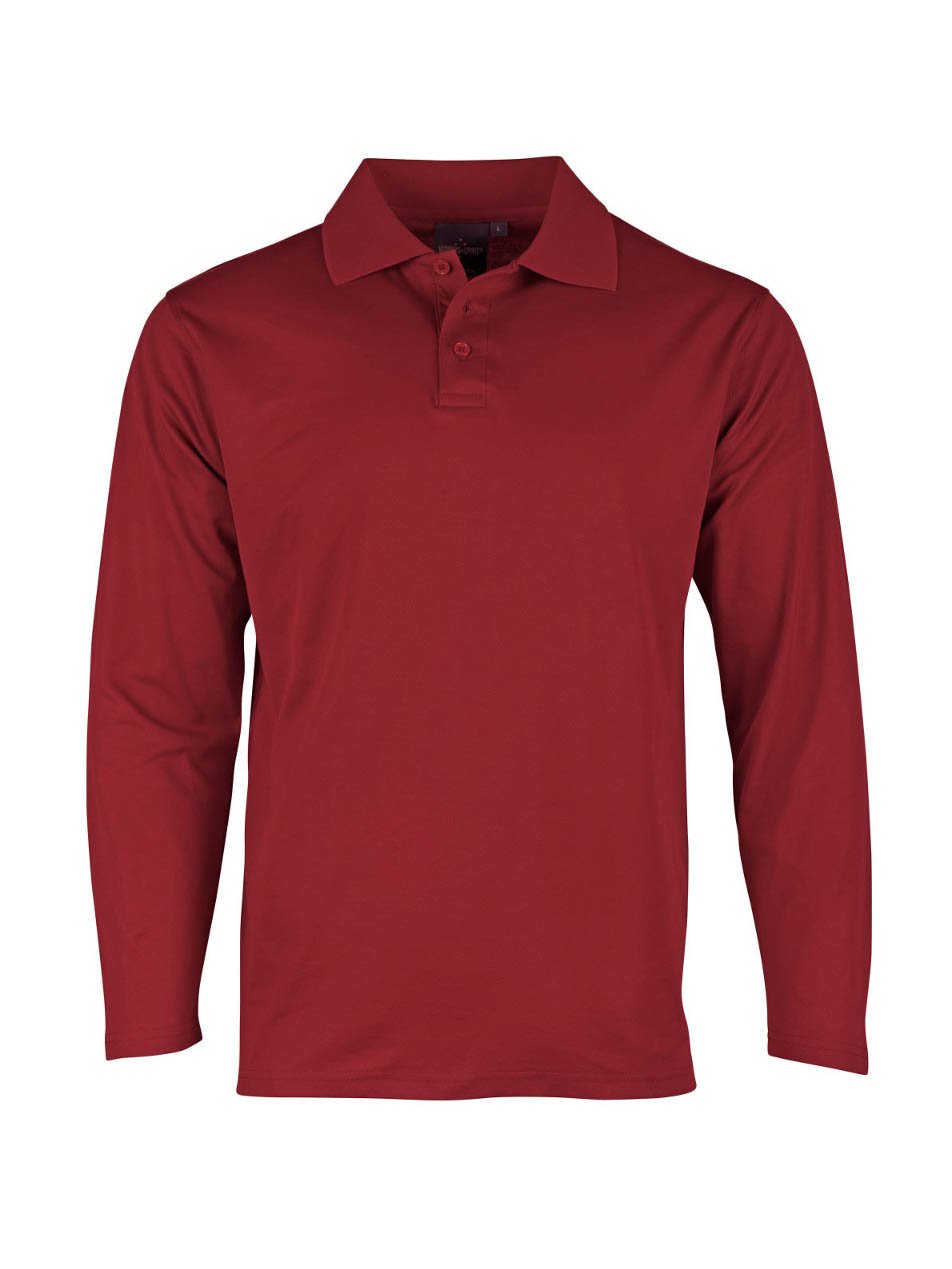 Mens Victory Plus TrueDry Long Sleeve Polo