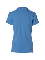 Ladies Longbeach Cotton / Stretch Pique Knit Short Sleeve Polo