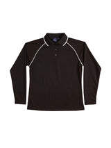 Ladies Champion Plus CoolDry Contrast Long Sleeve Polo