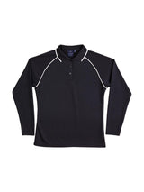 Ladies Champion Plus CoolDry Contrast Long Sleeve Polo