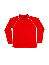 Ladies Champion Plus CoolDry Contrast Long Sleeve Polo