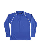 Ladies Champion Plus CoolDry Contrast Long Sleeve Polo