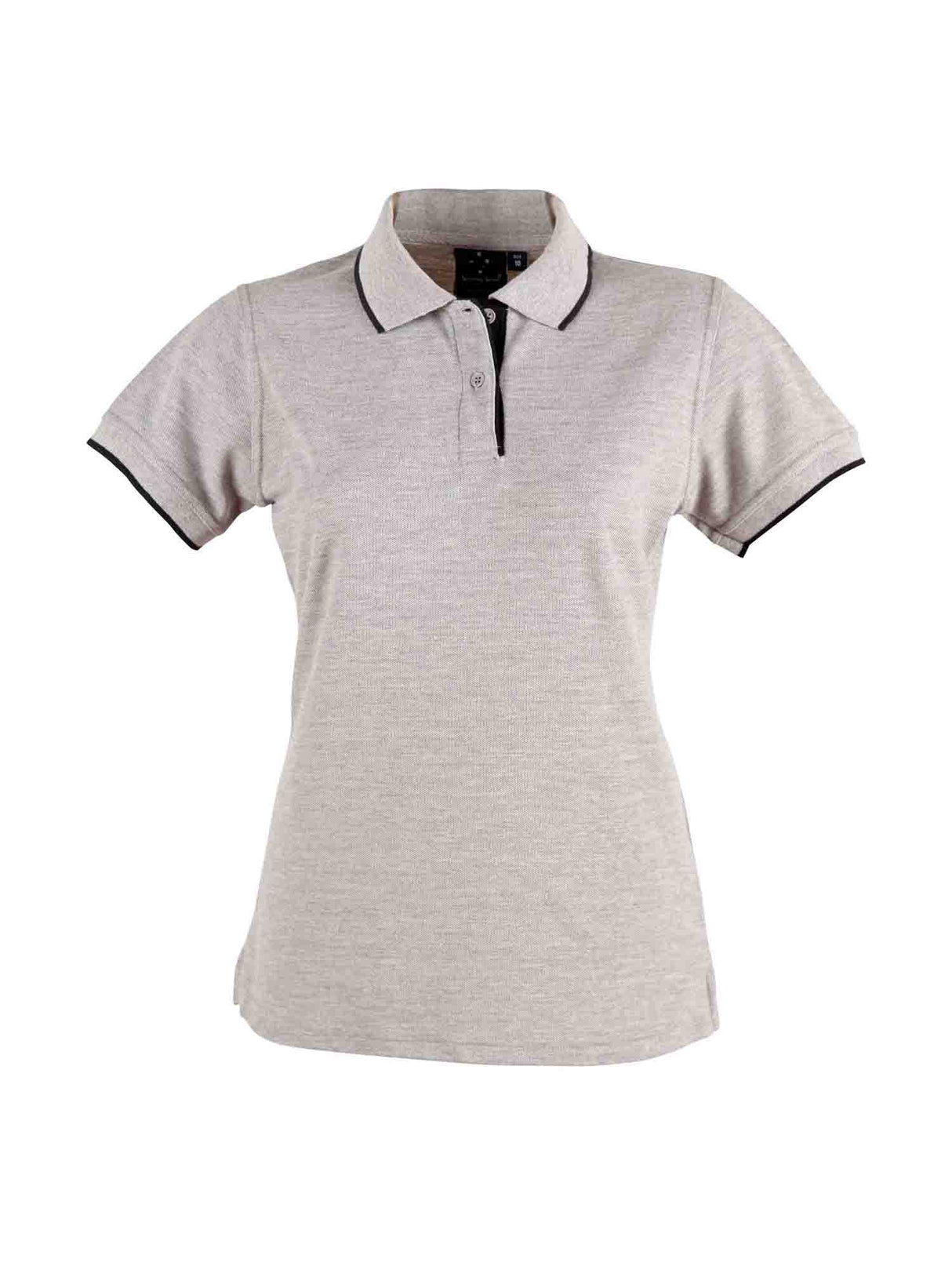 Ladies Contrast Pique Short Sleeve Polo