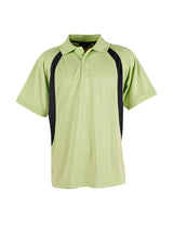 Mens Olympic CoolDry Mesh Contrast Short Sleeve Polo