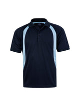 Mens Olympic CoolDry Mesh Contrast Short Sleeve Polo