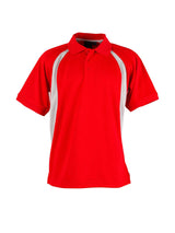 Mens Olympic CoolDry Mesh Contrast Short Sleeve Polo