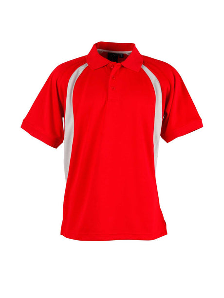 Mens Olympic CoolDry Mesh Contrast Short Sleeve Polo