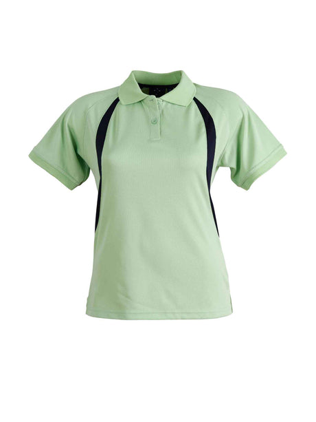 Ladies Olympic CoolDry Mesh Contrast Short Sleeve Polo