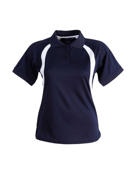 Ladies Olympic CoolDry Mesh Contrast Short Sleeve Polo