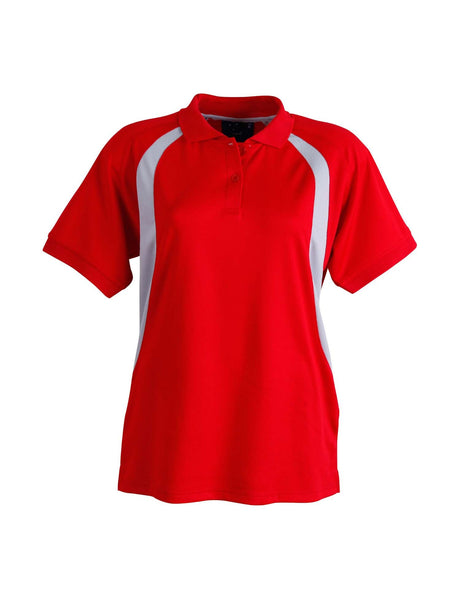 Ladies Olympic CoolDry Mesh Contrast Short Sleeve Polo